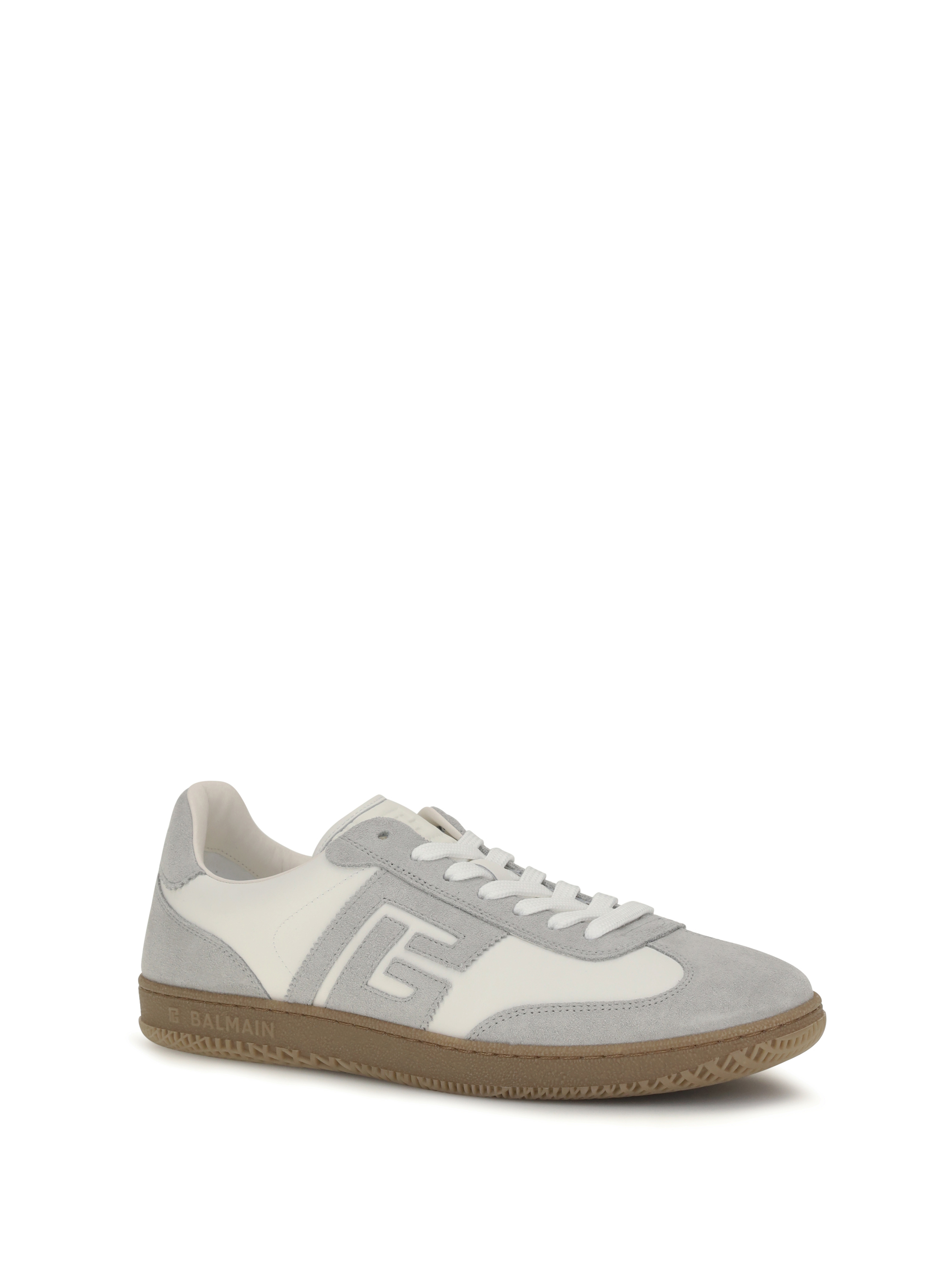 Swan Sneakers in suede and smooth leather