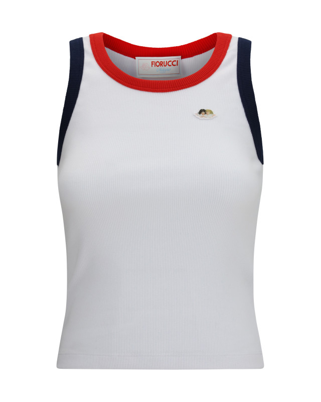 Angels patch tank Top with contrast trims