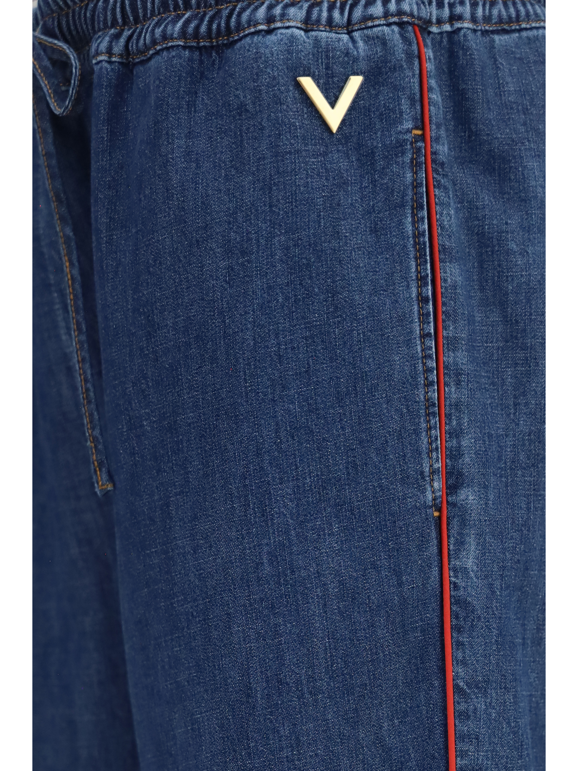 Lightweight wide-leg denim Pants