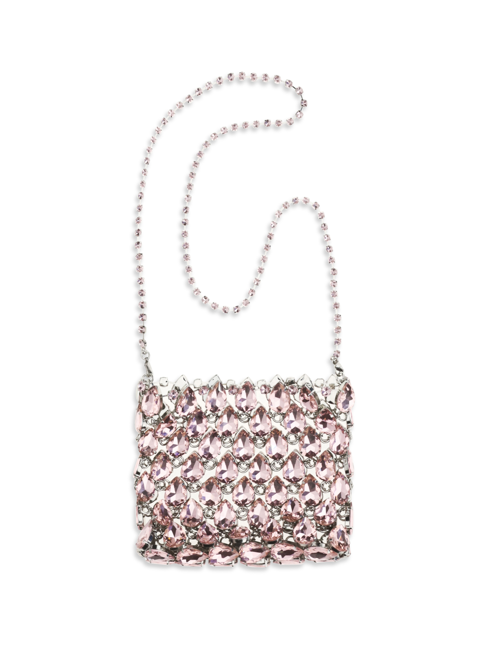 Crystal mesh Pouch