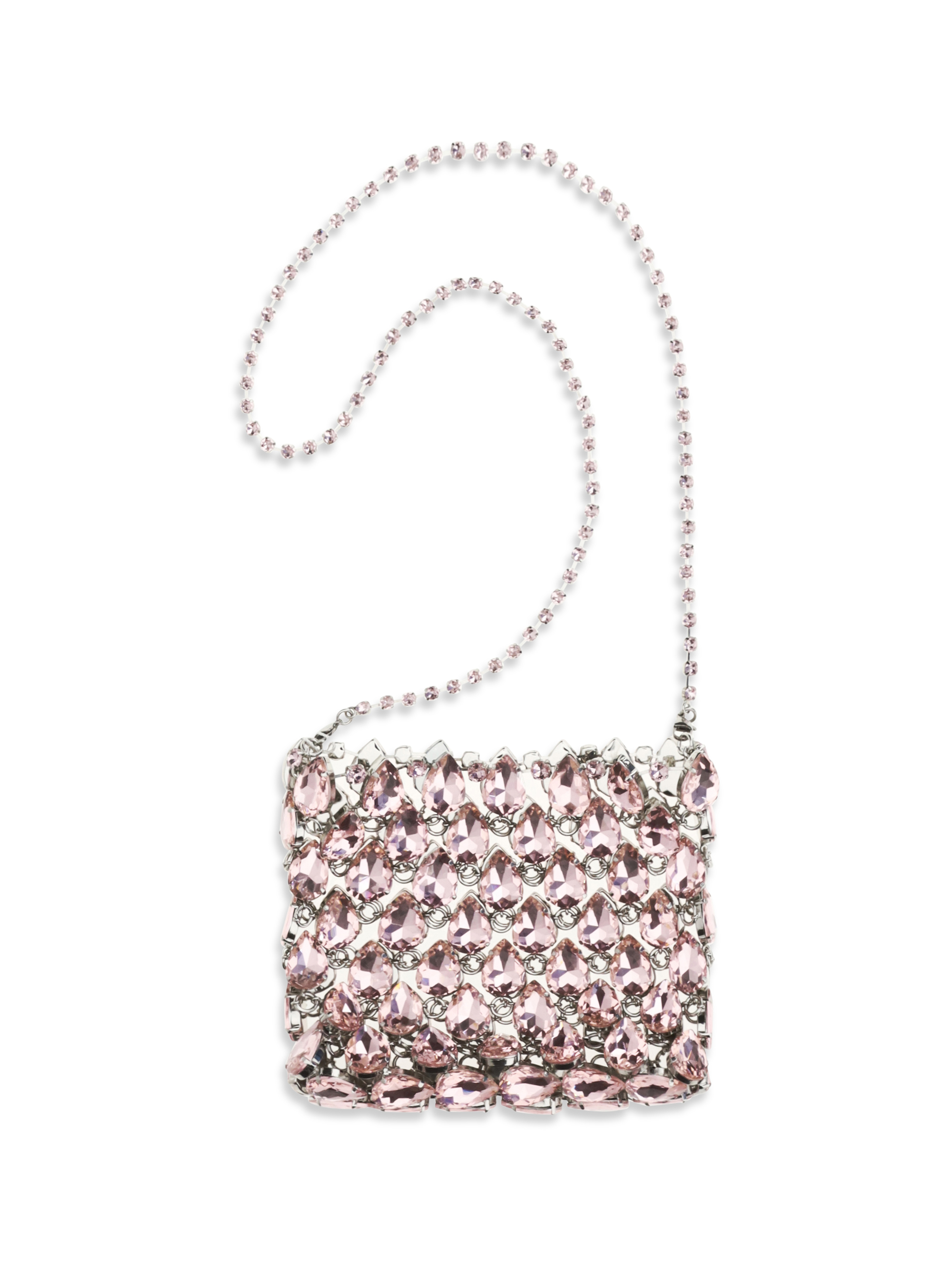 Crystal mesh Pouch