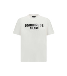 T-shirt with “Dsquared2 Milano” logo printed