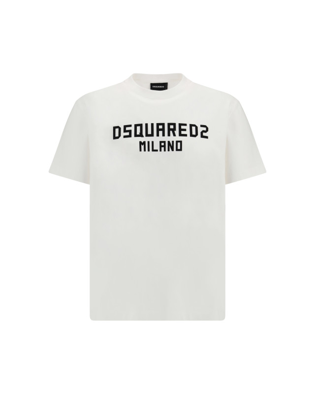 T-shirt with “Dsquared2 Milano” logo printed