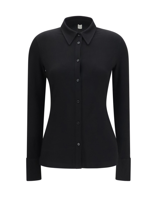 Viscose Shirt with high cuffs
