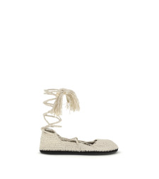 The Sound Of The Sea lace-up Ballerinas