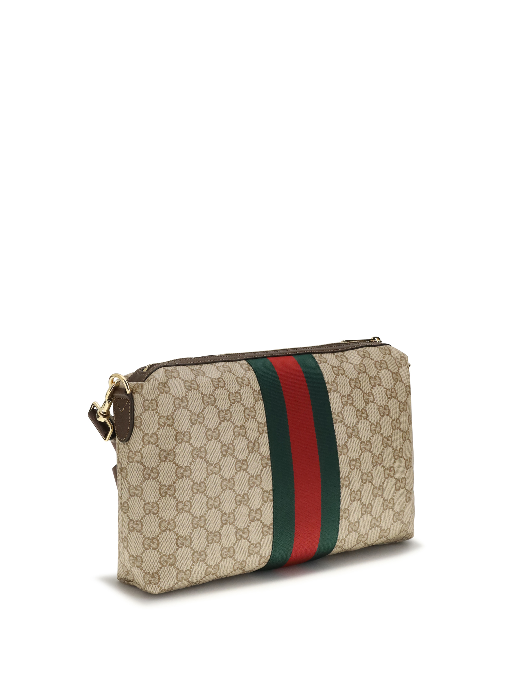 Medium GG Shoulder Bag with Web stripe