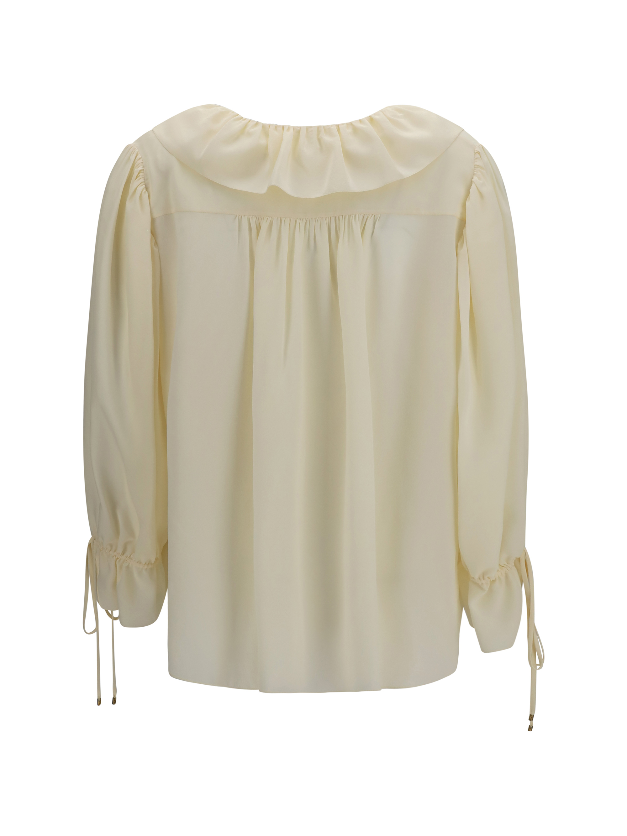 Ruffled V-Neck Shirt