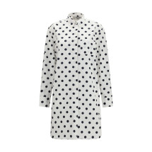 Polka-dot midi shirt Dress