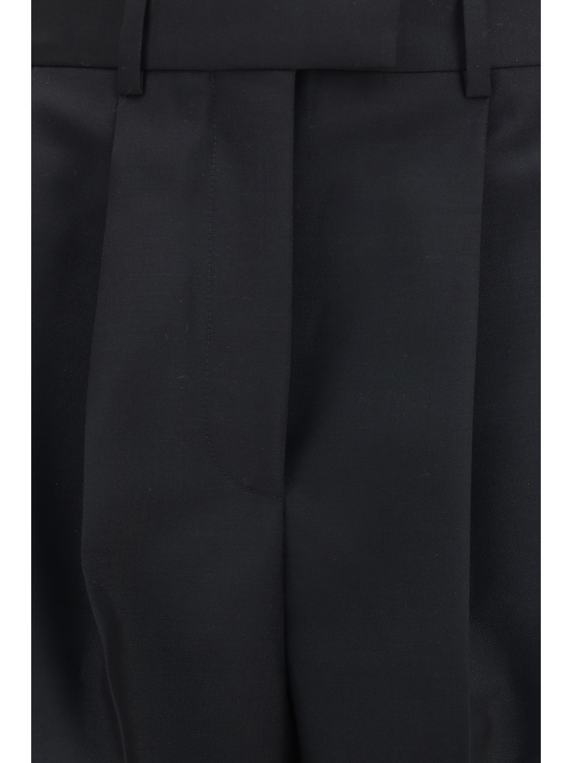 Double-pleat Pants in wool and mohair