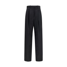 Double-pleat Pants in wool and mohair