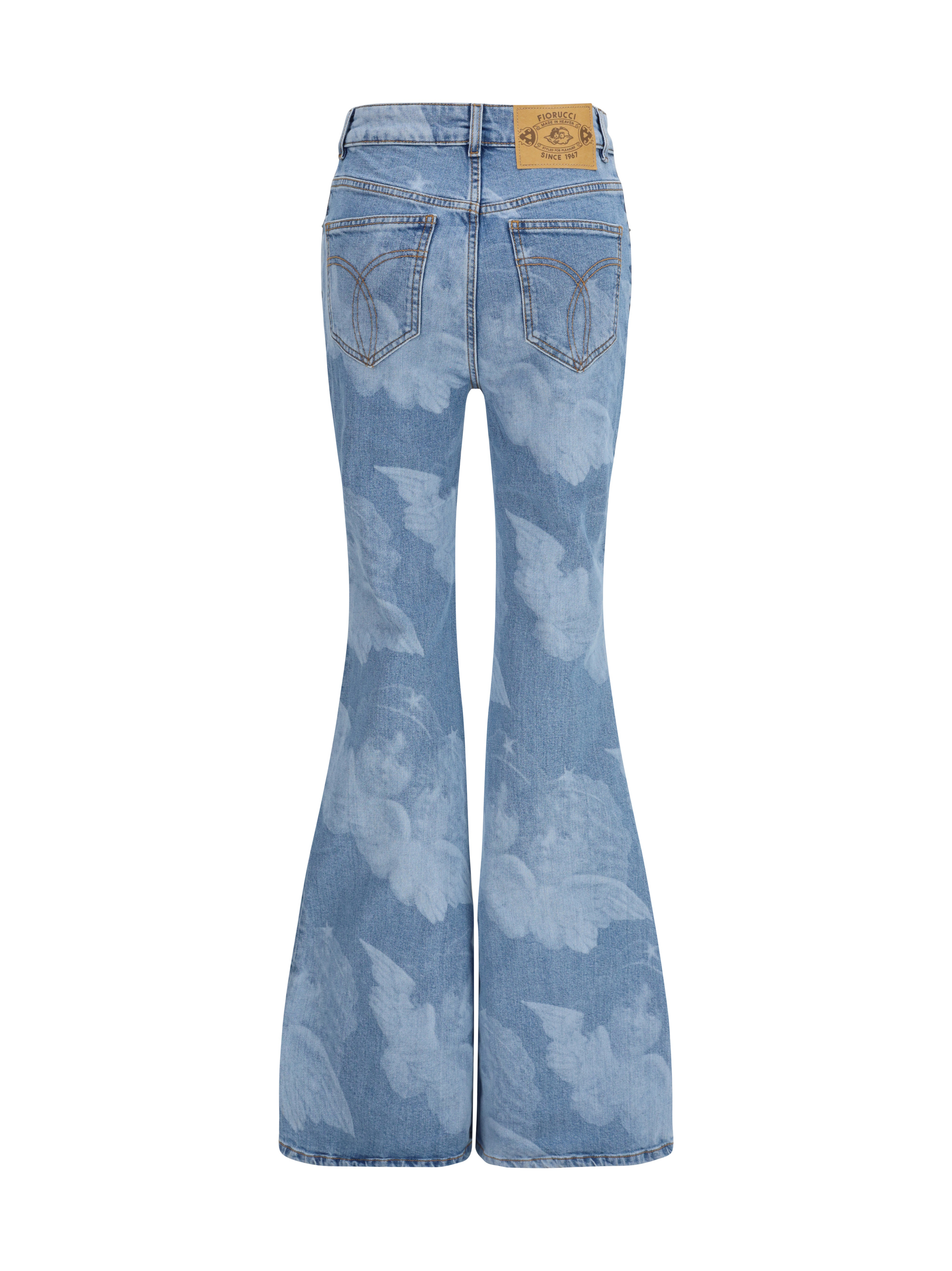 Flare skinny Angel-print Jeans