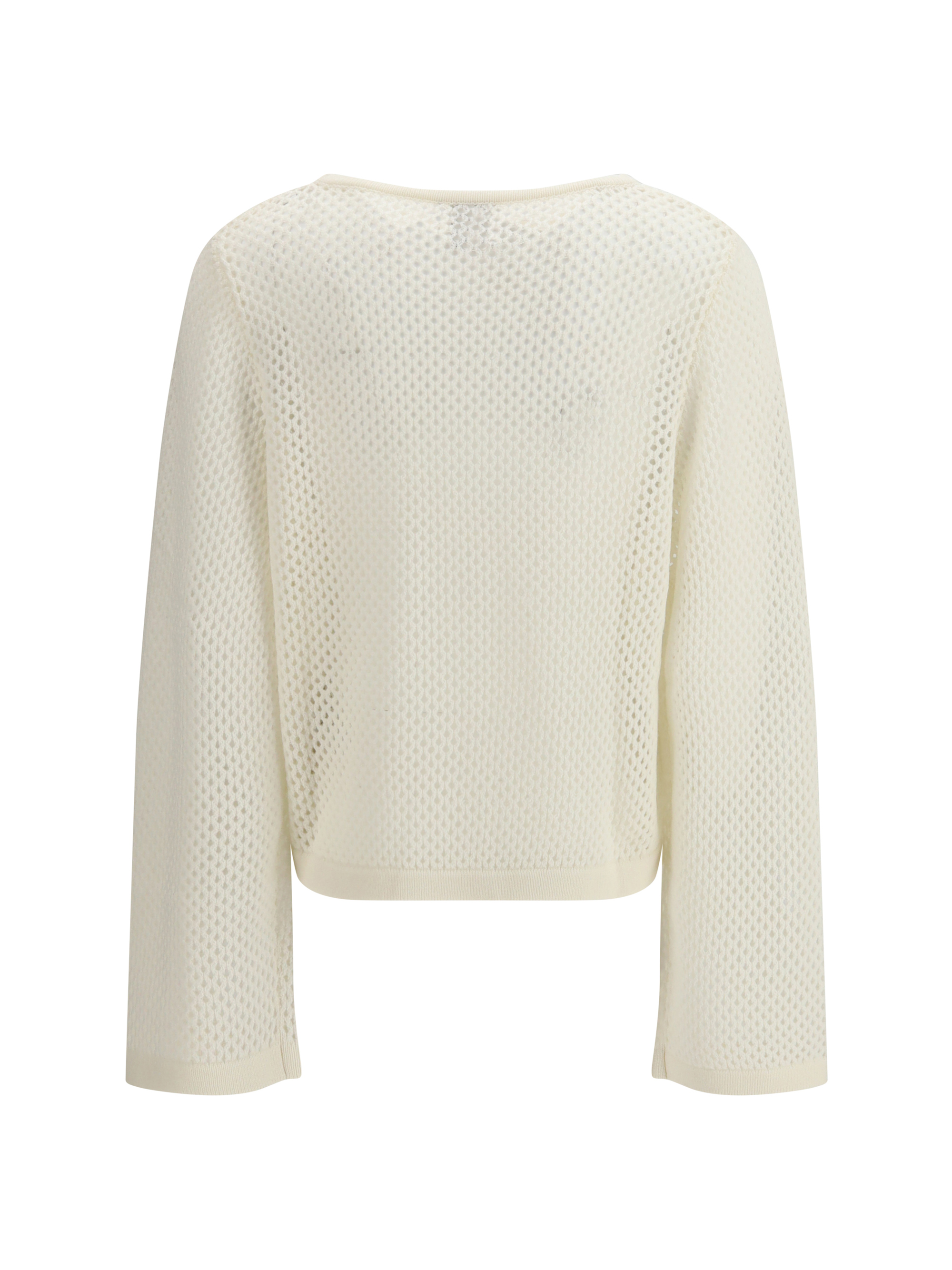perforated boatneck Jumper