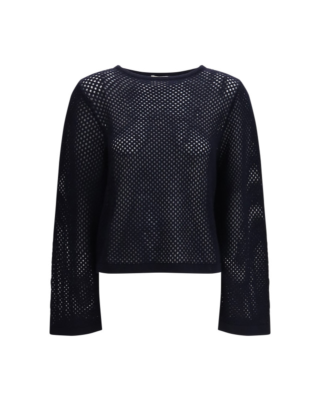 perforated boatneck Jumper