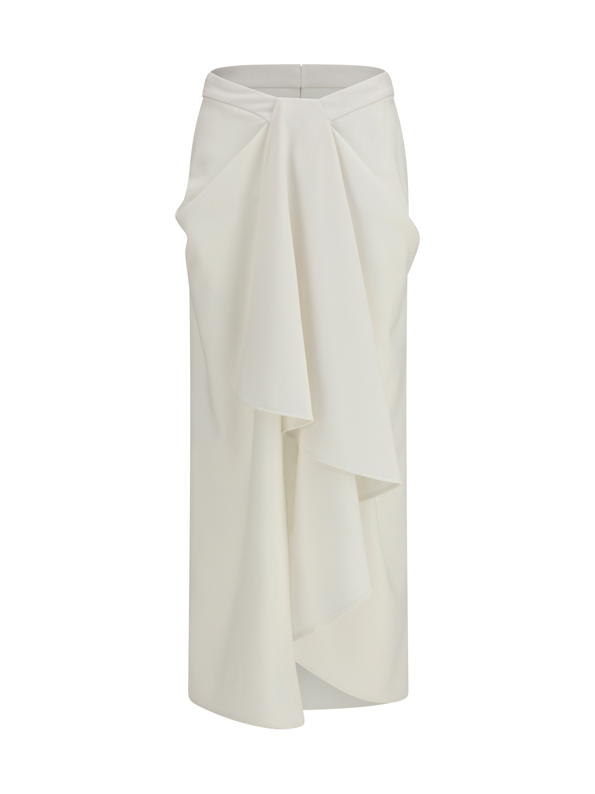 Long draped wool and mohair Skirt