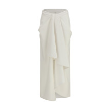 Long draped wool and mohair Skirt