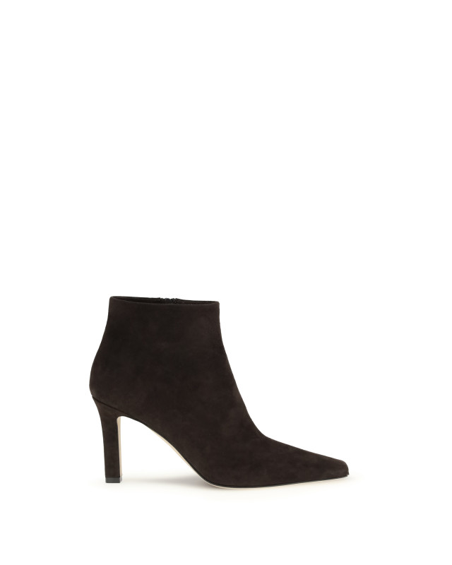 Squared Toe nappa leather ankle Boots