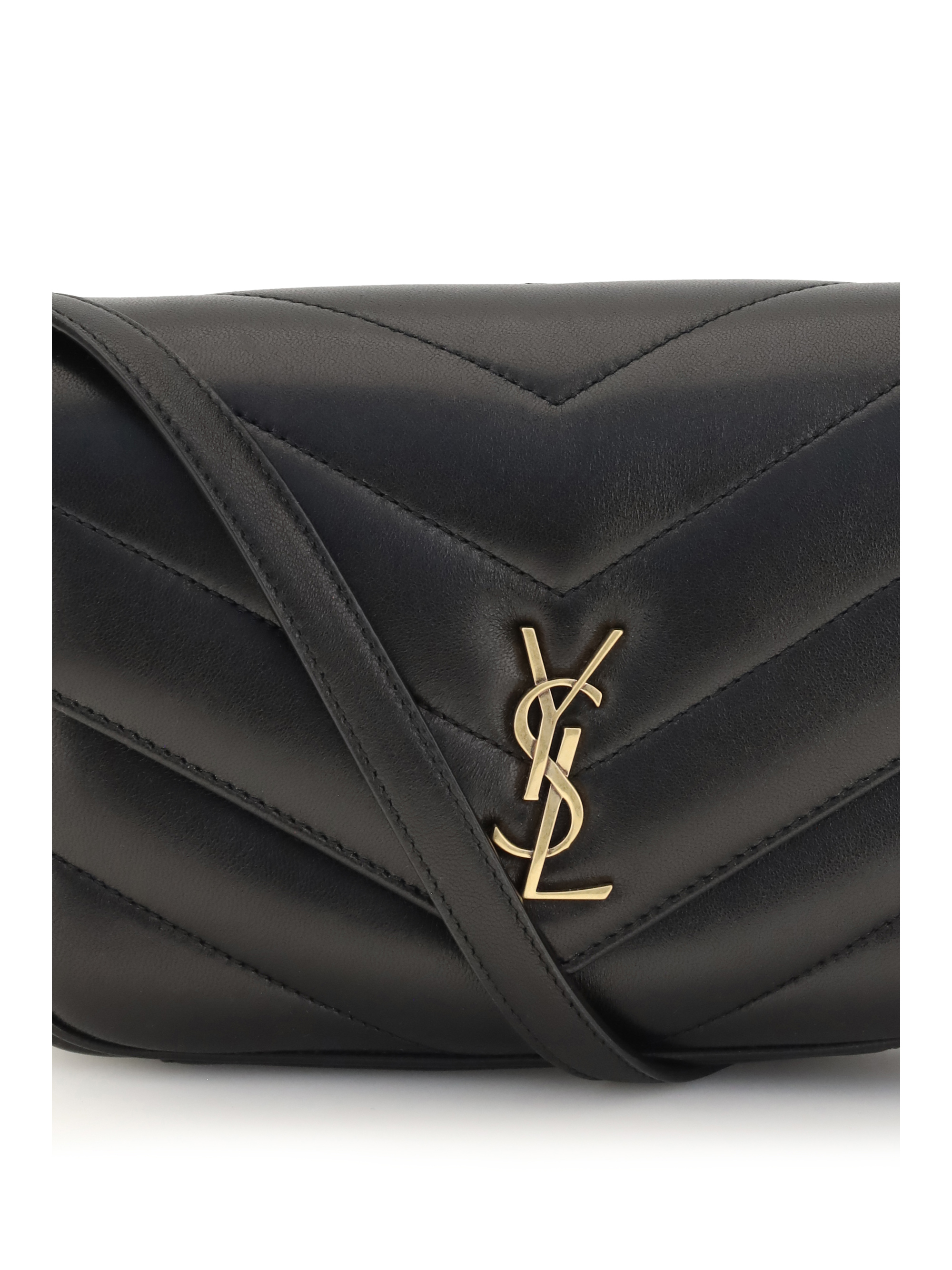 Loulou Cassandre Toy lambskin Shoulder Bag