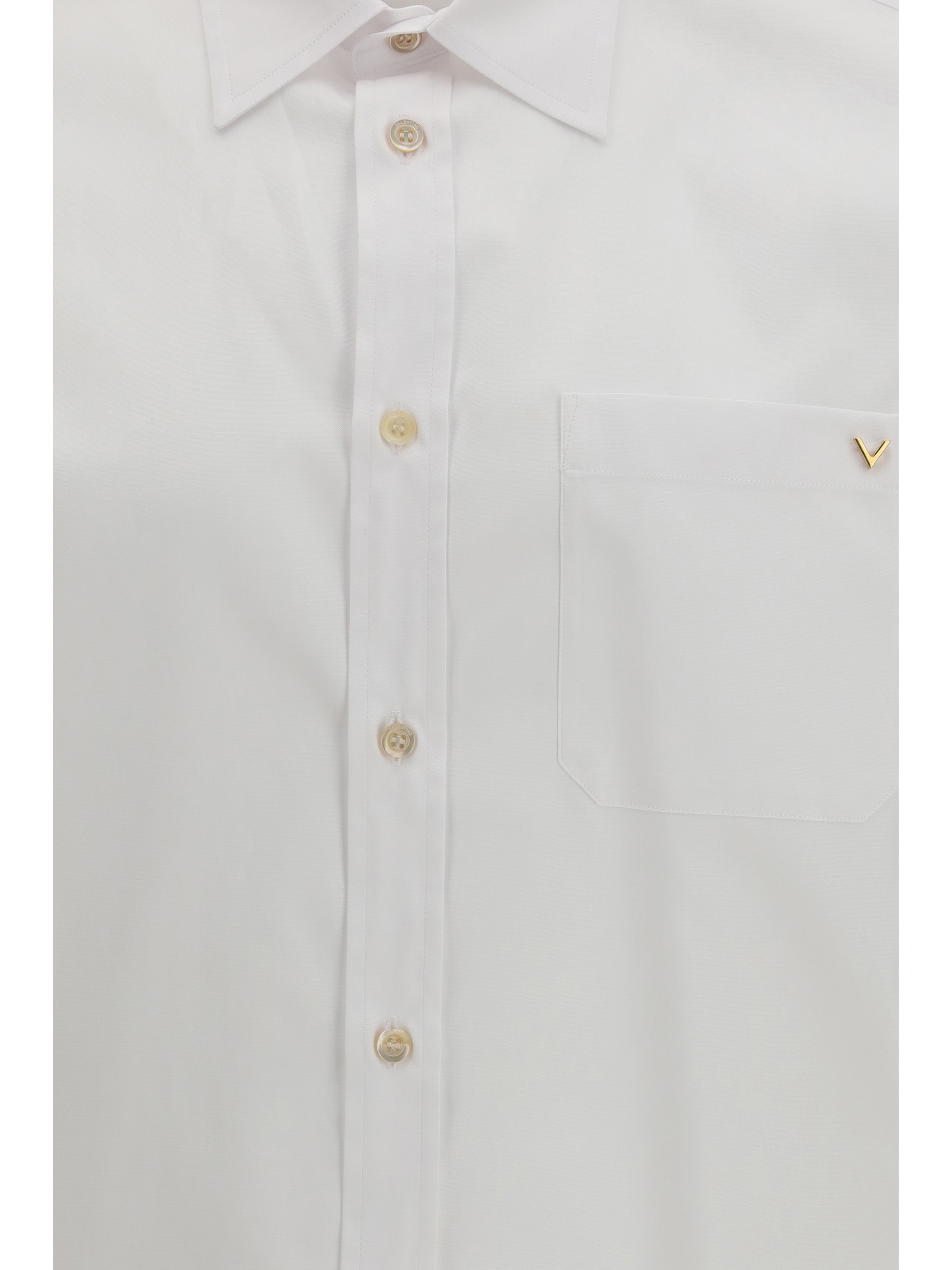 Light cotton oxford Shirt with VGold