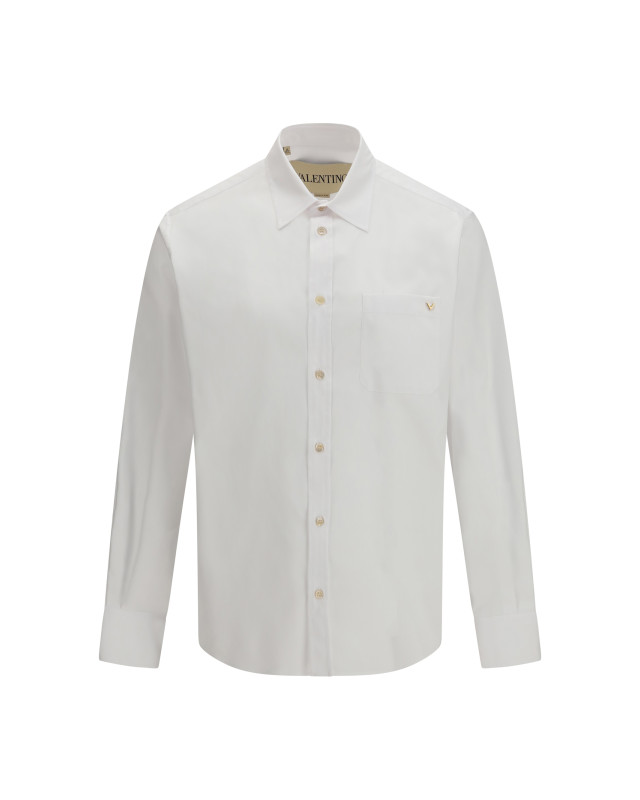 Light cotton oxford Shirt with VGold