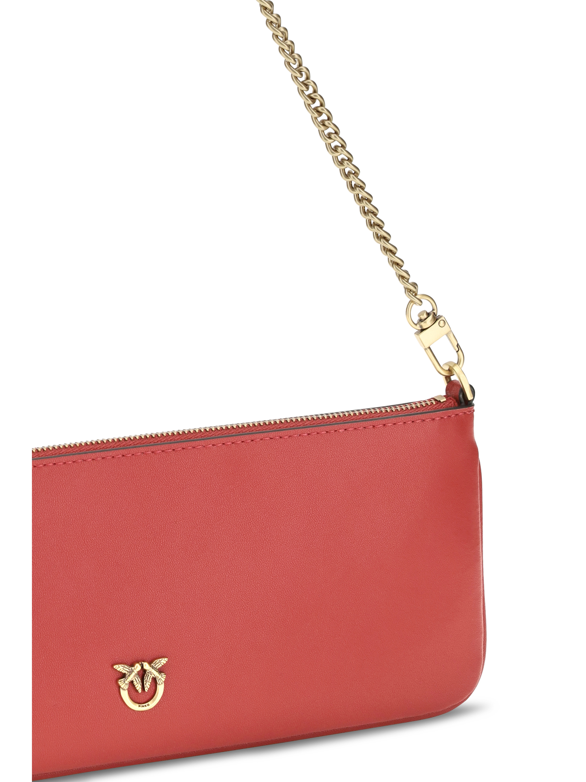 Horizontal Flat leather Shoulder Bag