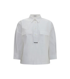 Cotton Shirt with monili details