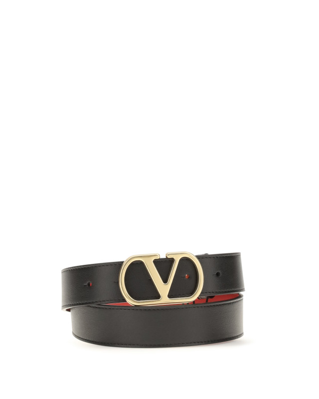 Reversible VLogo Signature Belt