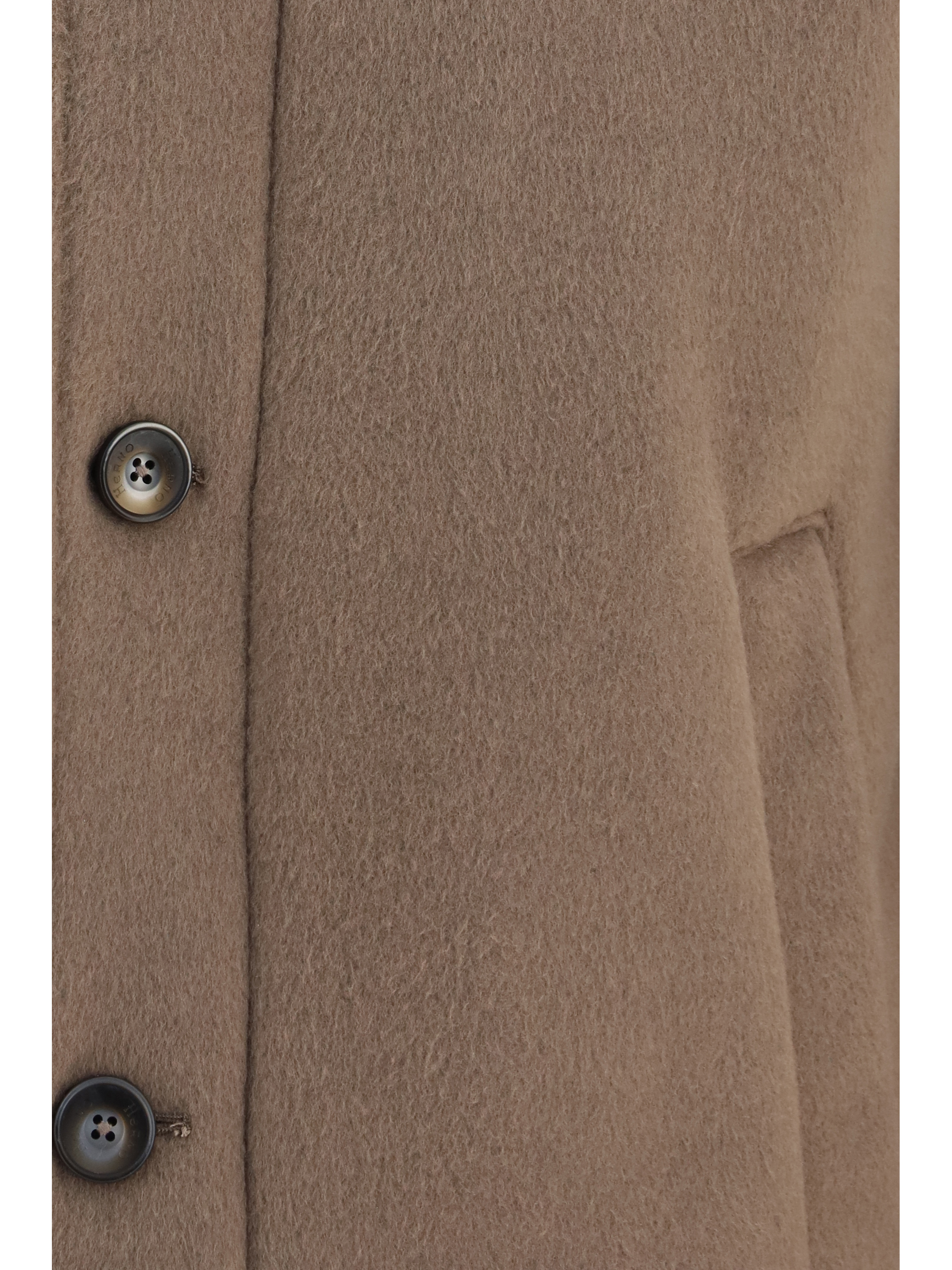 Hooded button-front Jacket