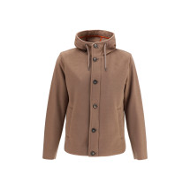 Hooded button-front Jacket