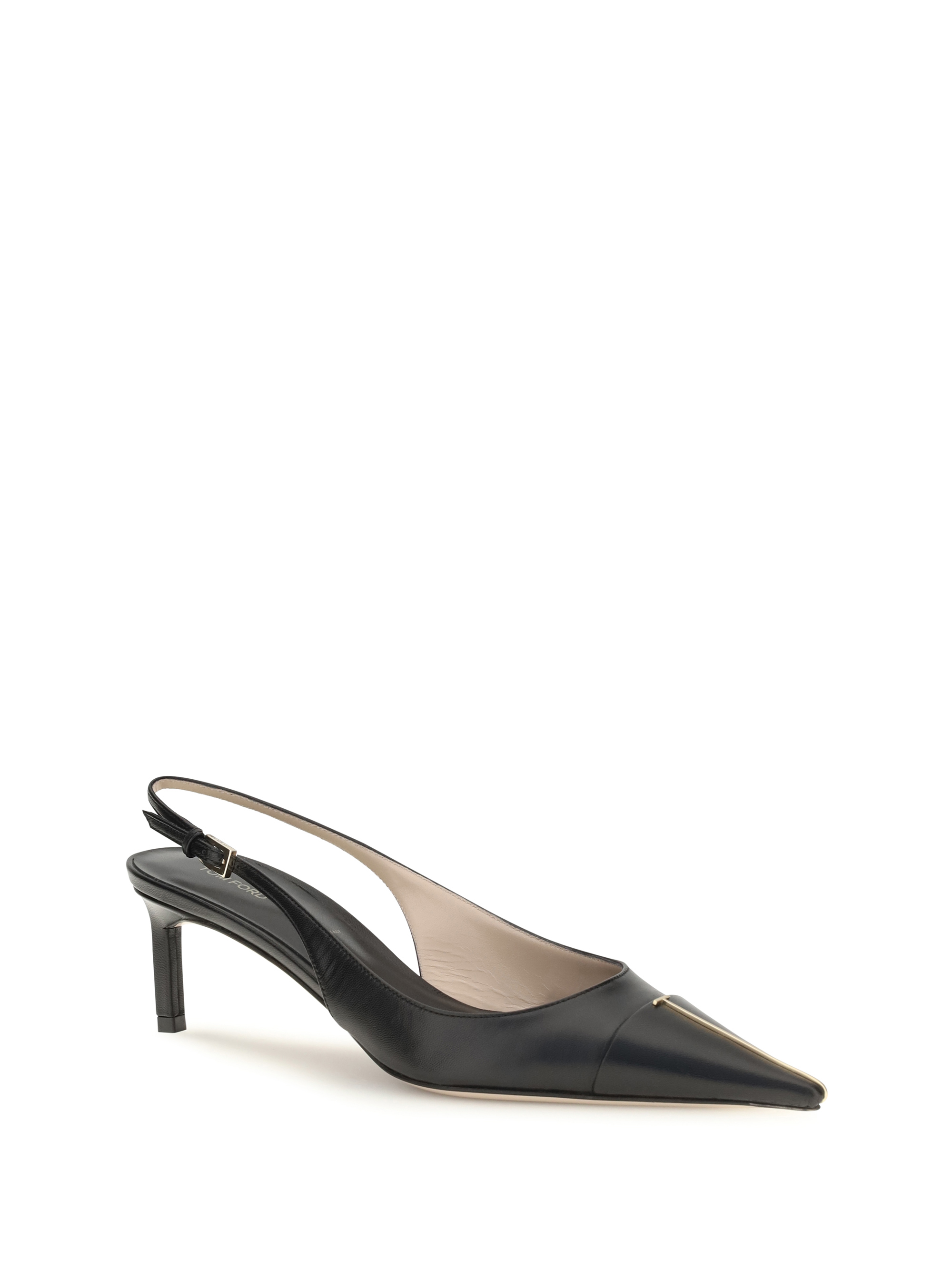 Leather Slingback Pumps