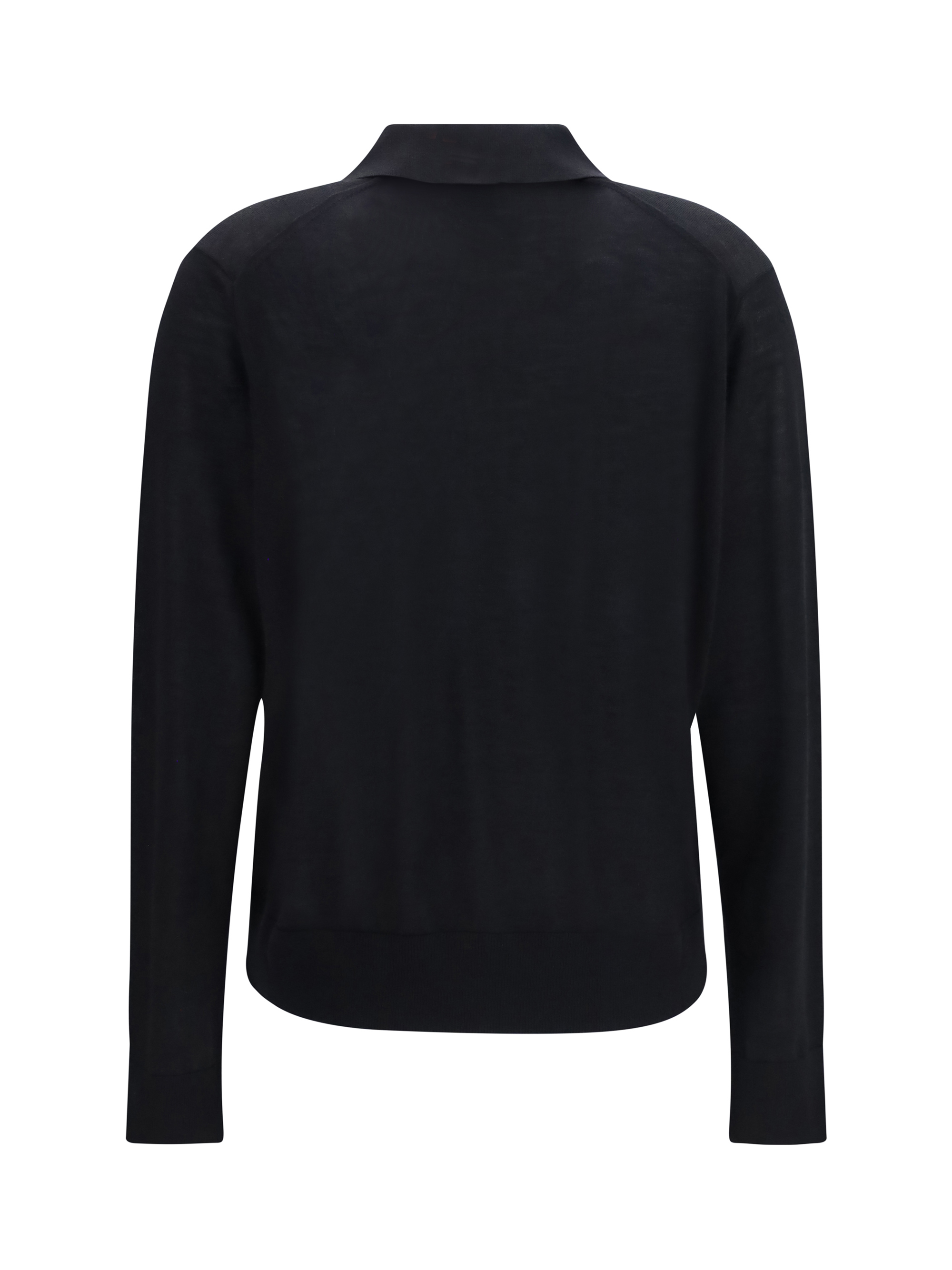 Miles long-sleeve fine-knit Polo