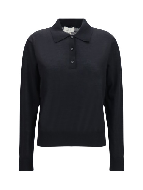 Miles long-sleeve fine-knit Polo