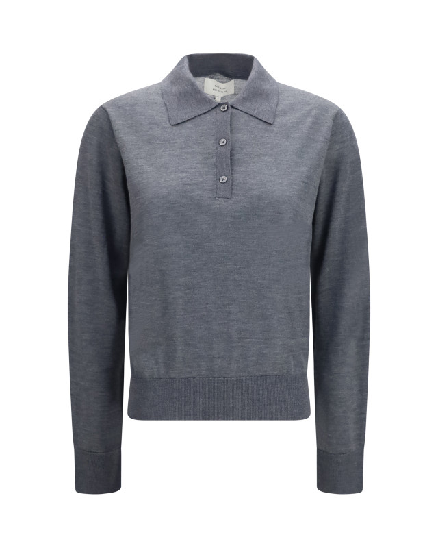 Miles long-sleeve fine-knit Polo