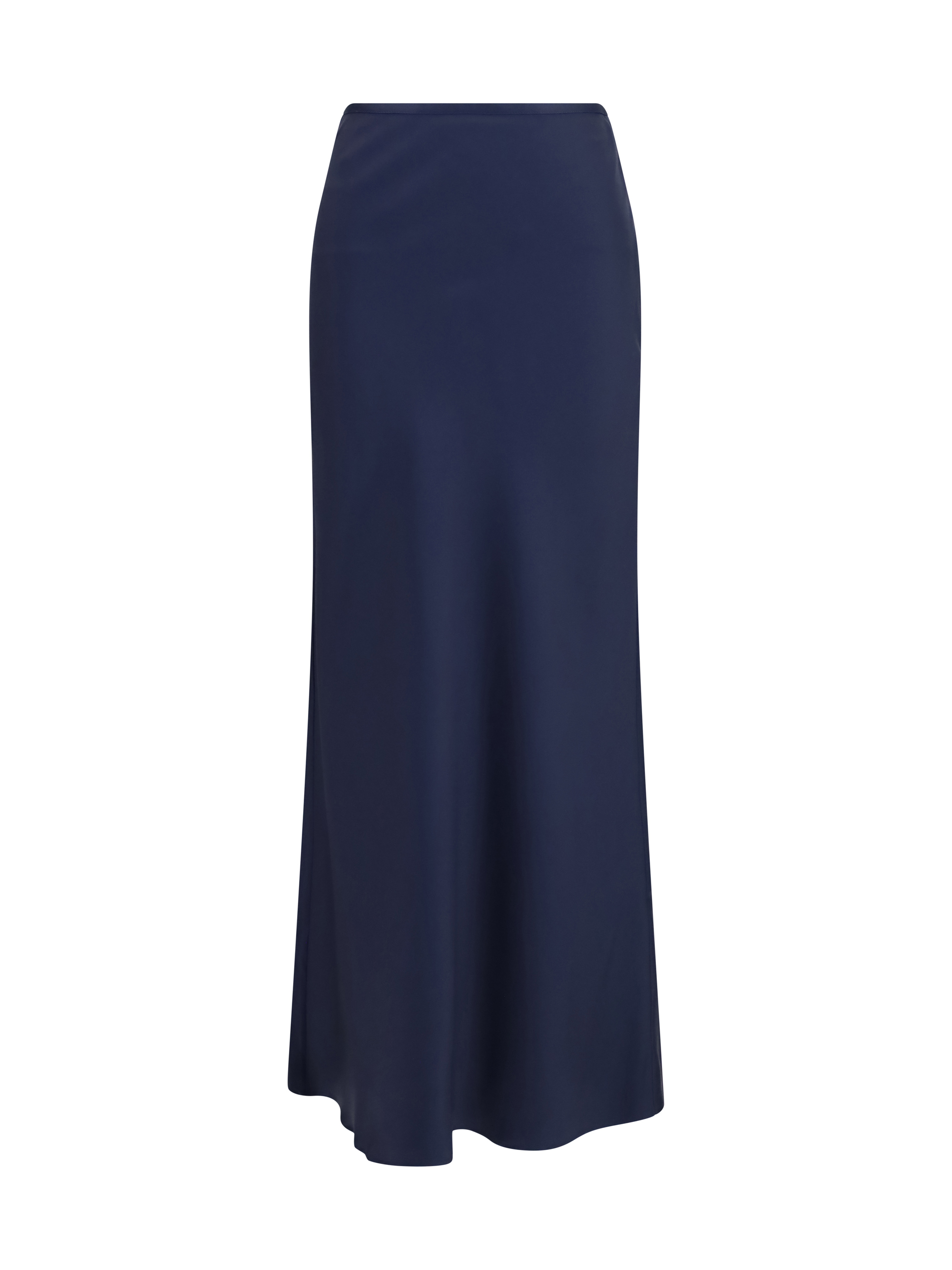 Silk twill A-line maxi Skirt
