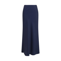 Silk twill A-line maxi Skirt