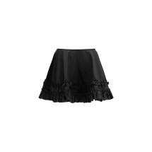 Duchesse Nylon Mini Frill Skirt