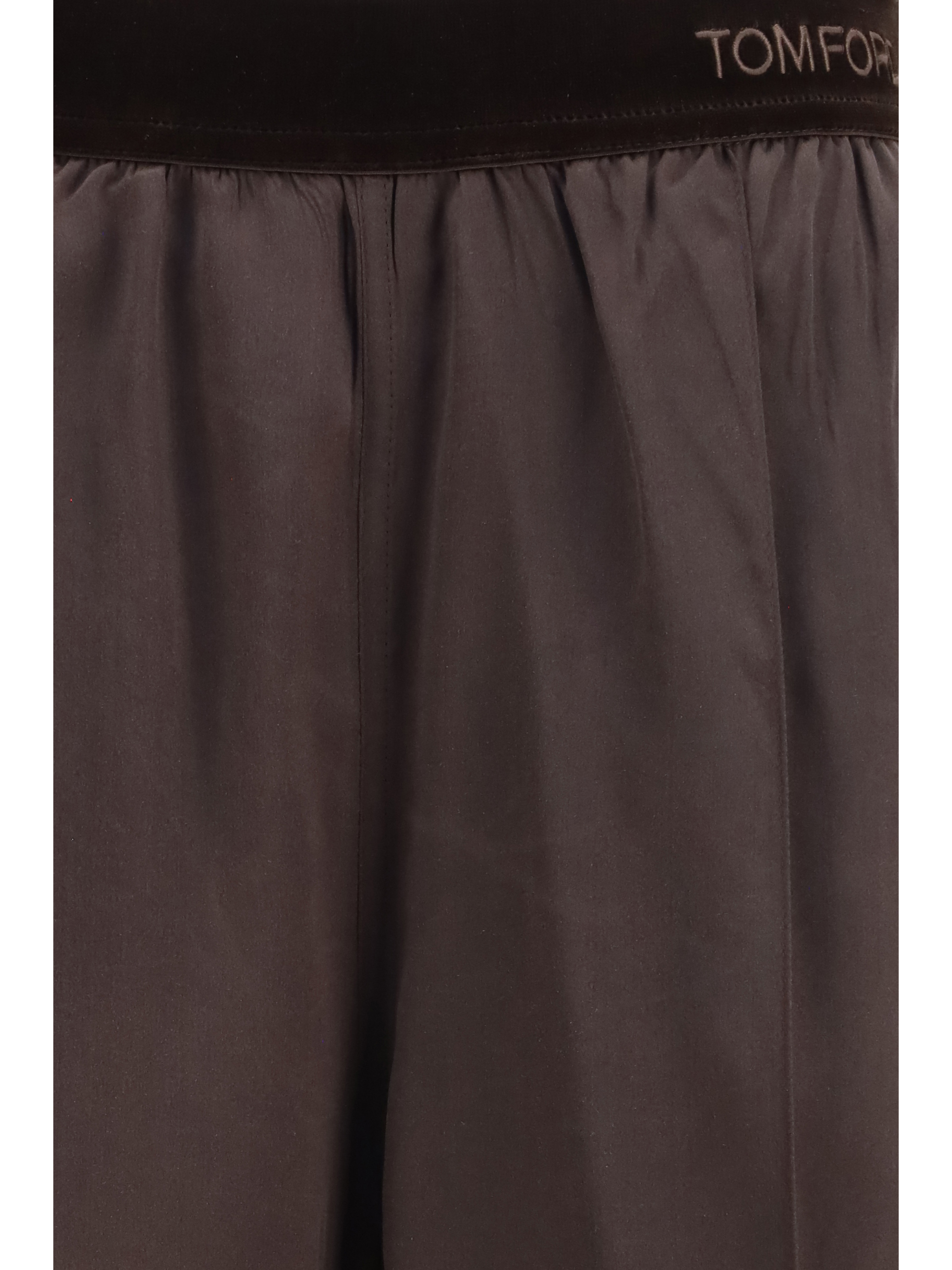 Stretch silk satin Pants