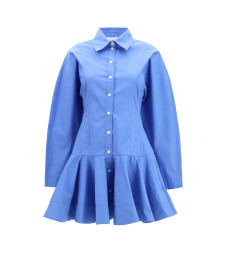 Cotton Shirt Dress with balloon skirt