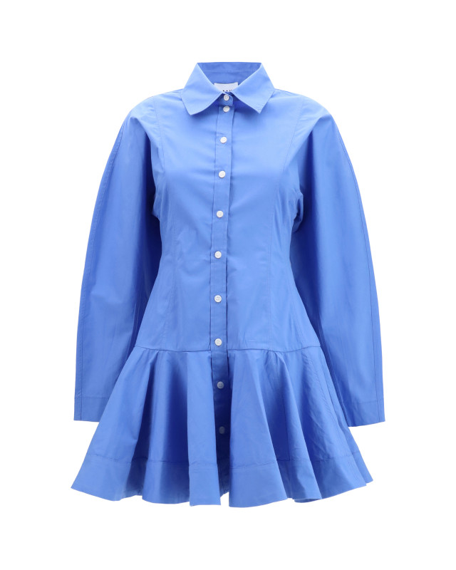 Cotton Shirt Dress with balloon skirt