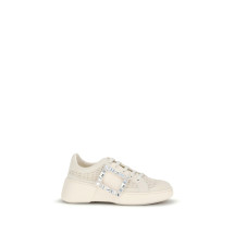 Viv' Skate leather Sneakers with embroderies details