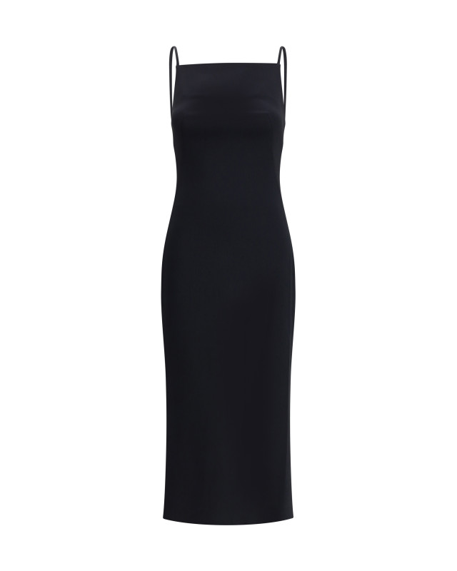 Midi Dress with draped back
