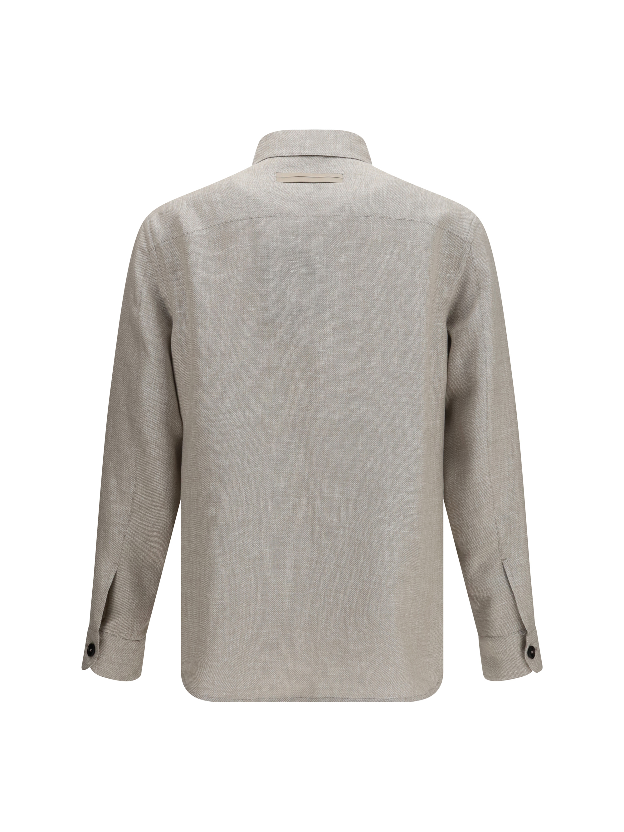 Cashmere, linen, and silk Overshirt