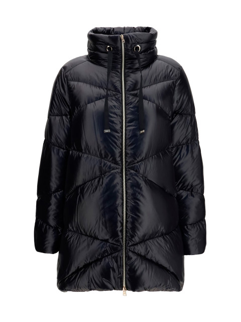 Quilted drawstring down Jacket