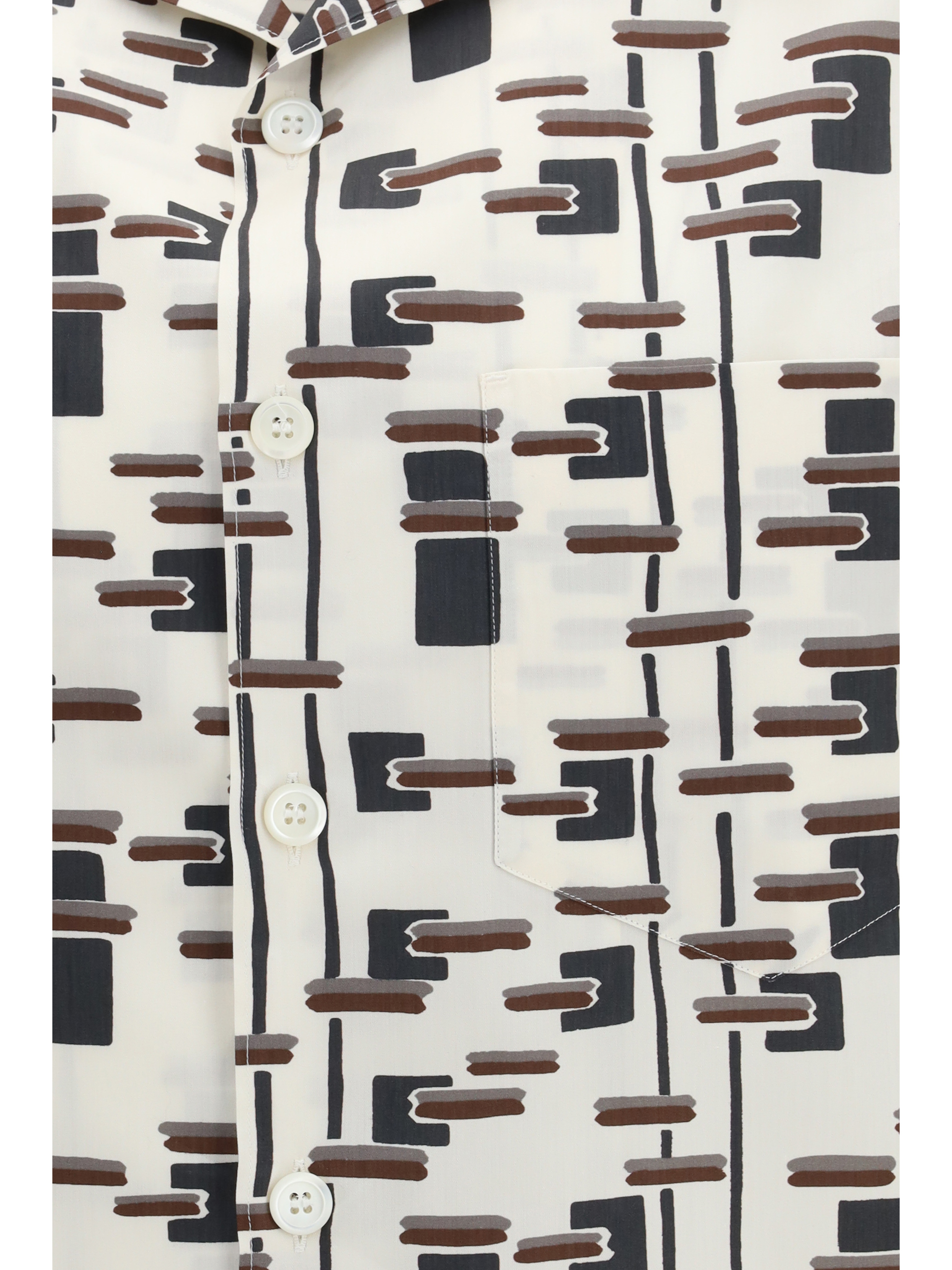 Patterned bowling Shirt