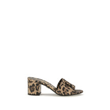Leopard print leather Mules