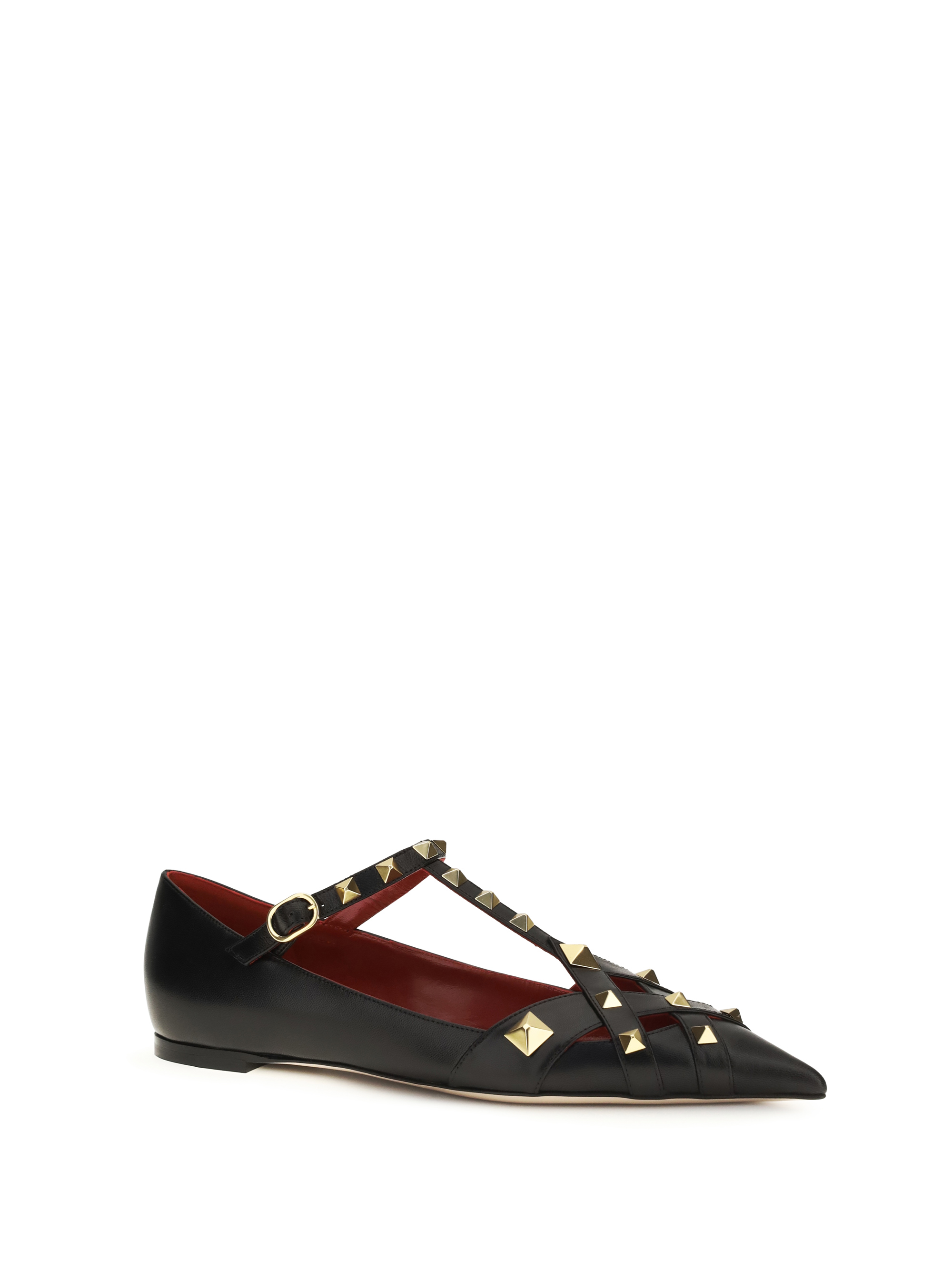 Studdy Ballerinas in kidskin