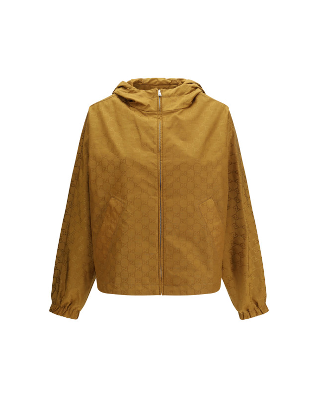 Short technical jacquard Jacket with all-over GG motif