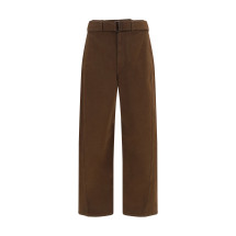 Heavy dyed twill Belted Pants