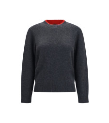Otis cashmere Sweater with two-tone collar