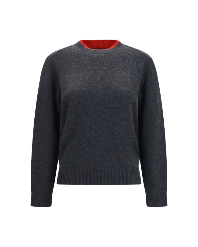 Otis cashmere Sweater with two-tone collar