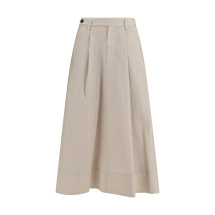 Cotton poplin Skirt with monili detail